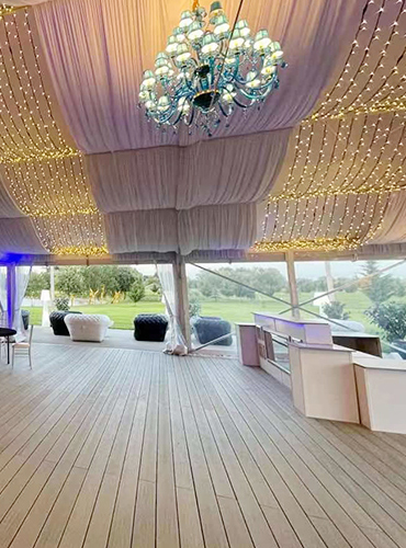 WPC Flooring for Wedding Party Club
