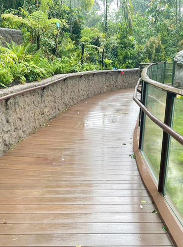 Co-extruded WPC Decking for Zoo Fireproof Project